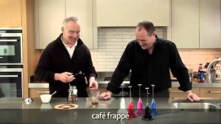 How to make a frappé coffee using an aerolatte milk frother [upl. by Aitas]