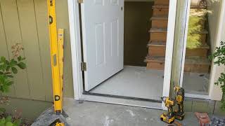 Jeld Wen Front Door Installation  Really crappy products and craftsmanship PART 1 [upl. by Atima466]