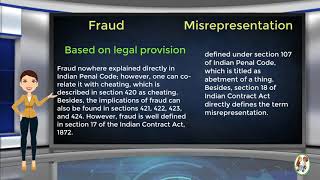 What is Difference Between Fraud amp Misrepresentation [upl. by Alyag]