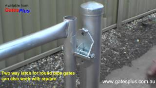 Gate Latch 2 way for round pipe and square [upl. by Assil]