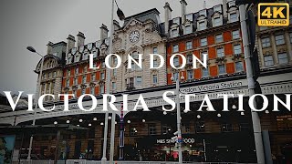 London Victoria Station Walk Through England 4K [upl. by Noirred214]