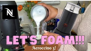 How To Foam Milk With Aeroccino 3 Make Coffee With Foam Tips amp Tricks  Easy Foamed Latte Recipe [upl. by Llewej96]