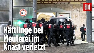 Gefängnismeuterei Polizei stürmt Knast in Thüringen  JVA Untermaßfeld [upl. by Nsaj94]