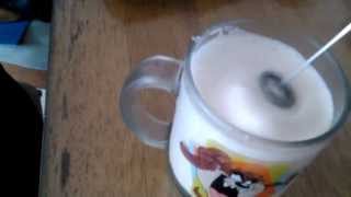 Aerolatte Review Frothing Cold Milk In Under 1 Minute [upl. by Yhtuv]